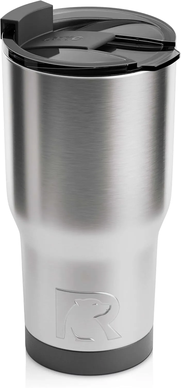 RTIC 20 oz Insulated Tumbler Stainless Steel Coffee Travel Mug with Lid, Spill Proof, Hot Beverage and Cold, Portable Thermal Cup for Car, Camping
