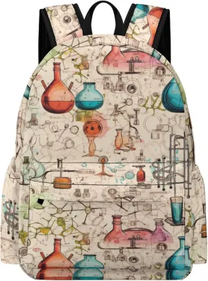 Science Chemical Knowledge Backpack Lightweight Laptop Backpack Casual Daypack Computer Bag for School Travel