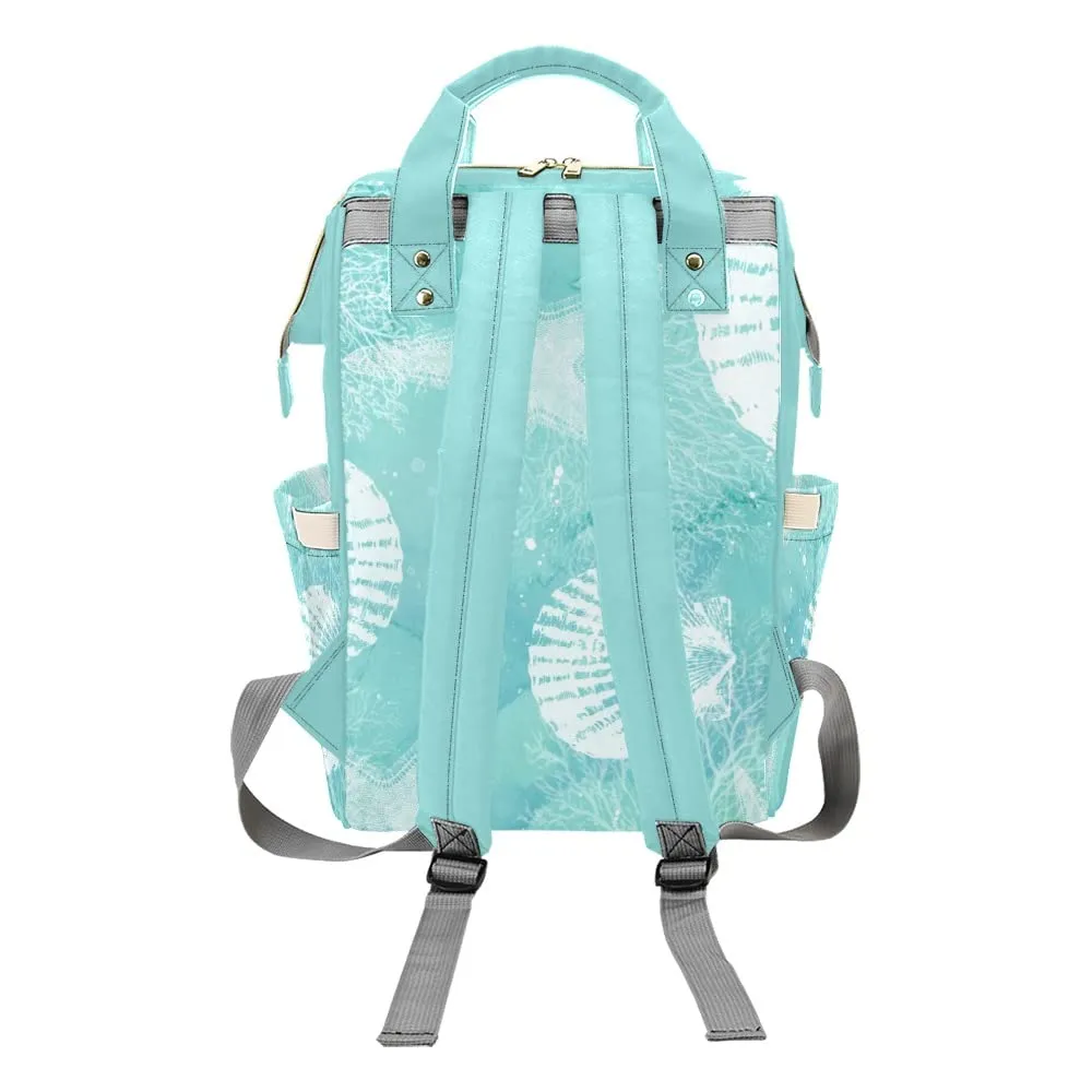 Sea Funny Starfish Diaper Bags Backpack with Name Personalized Baby Bag Nursing Nappy Bag Travel Tote Bag Gifts