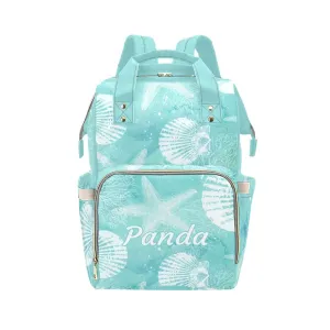 Sea Funny Starfish Diaper Bags Backpack with Name Personalized Baby Bag Nursing Nappy Bag Travel Tote Bag Gifts