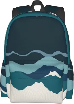 Seawater Landscape Backpack Bookbag Waterproof Backpacks for Women Men Travel Backpack Laptop Backpacks Daypack Shoulder Bag