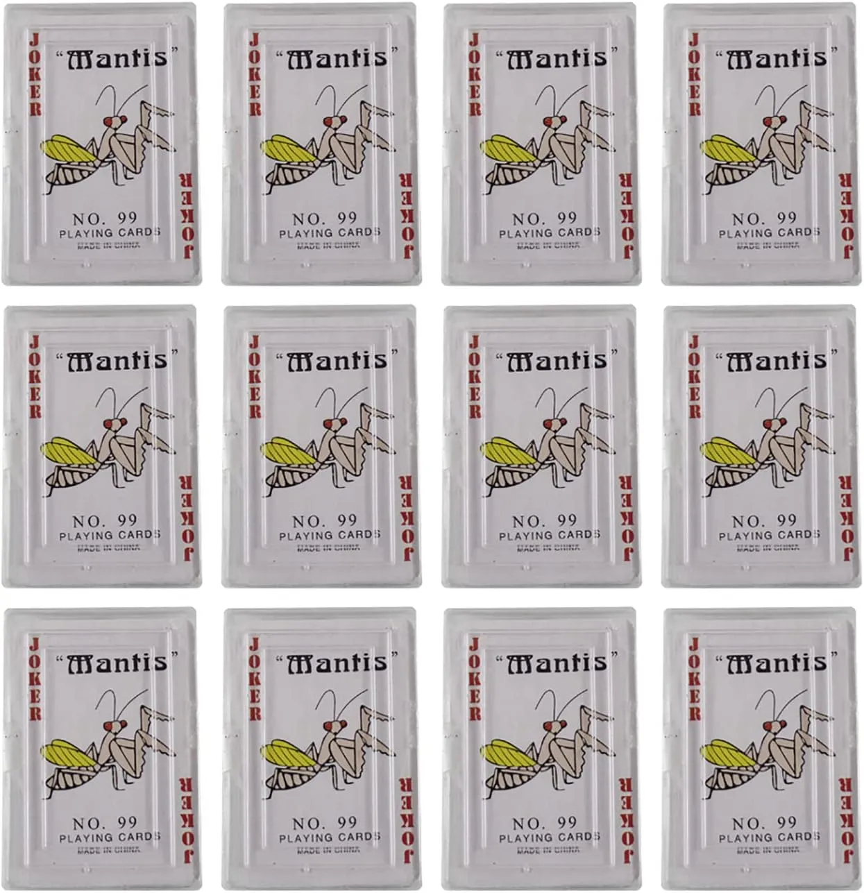 Set of 12 Mini Kids Card Decks - Travel Fun Game - Classic Game - Party Favors - Gift Bags - Goody Bags/Prizes/Rewards Box - Bulk 1 Dozen