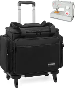 Sewing Machine Carrying Case with Multiple Storage Pockets for Accessories, Universal Tote Storage Bag
