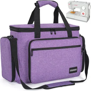 Sewing Machine Carrying Case with Multiple Storage Pockets for Accessories, Universal Tote Storage Bag