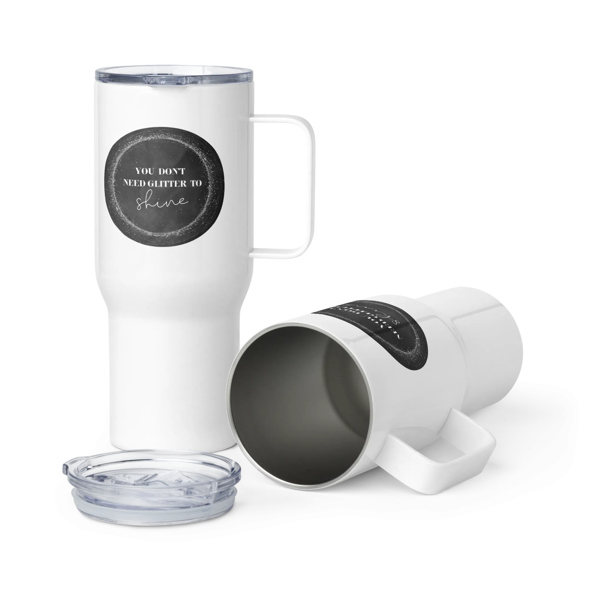 SHINE Travel mug with a handle