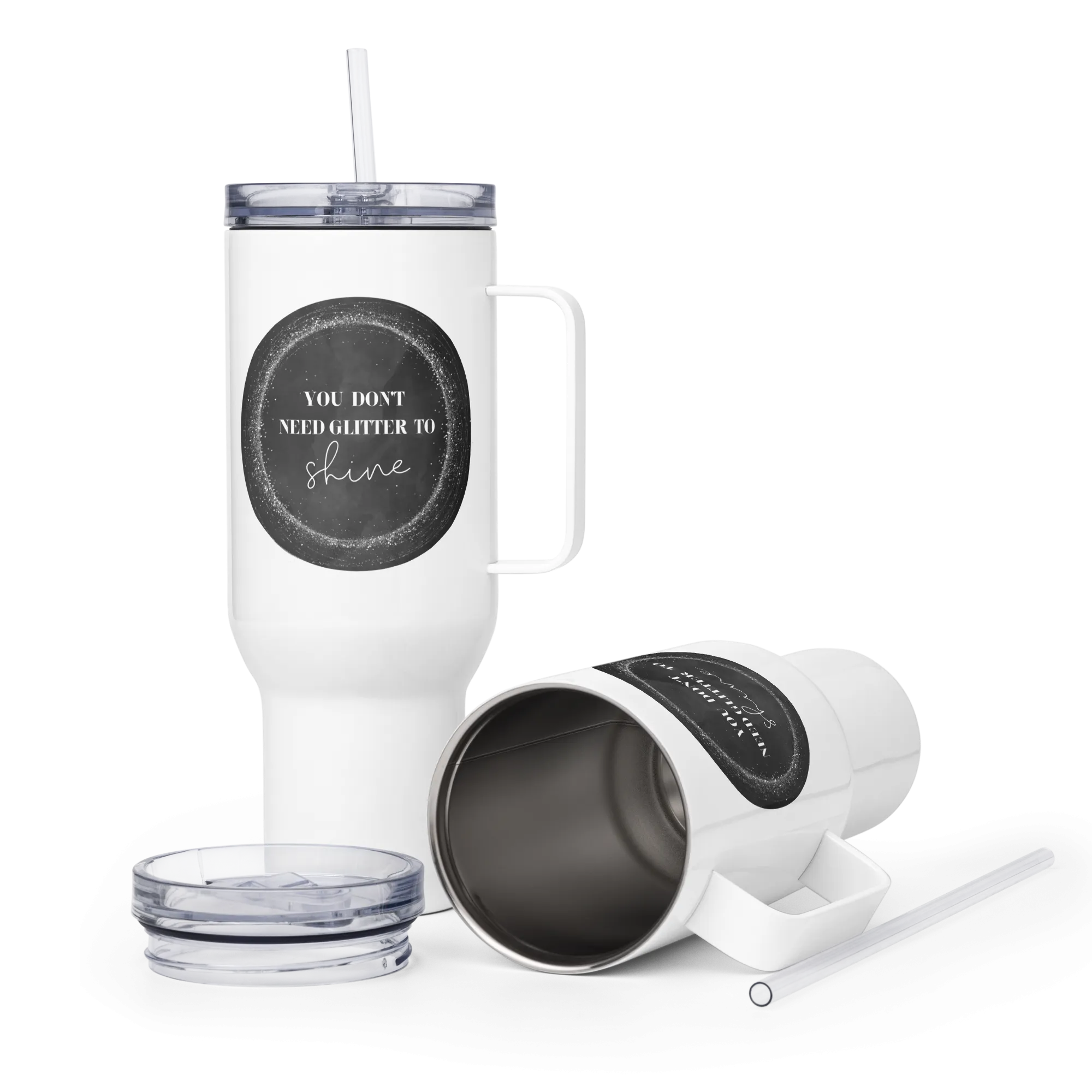 SHINE Travel mug with a handle