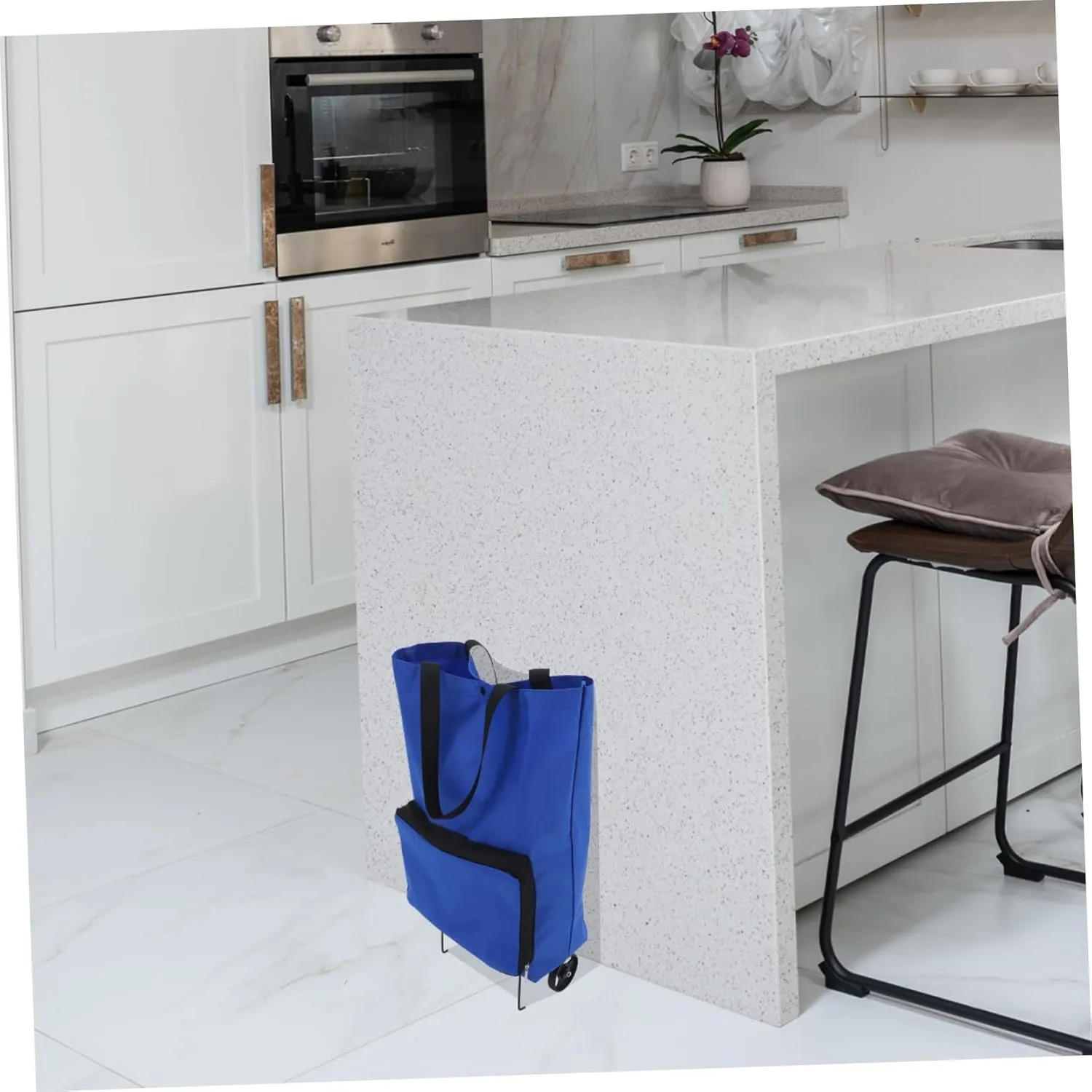 Shopping Trolley Shopping Bags Shopping Cart Bags Shopping Bag with Wheels Grocery Cart Bags Reusable Trolley Bags for Grocery Cart Trolley Bags for Shopping Cart Oxford Cloth Blue