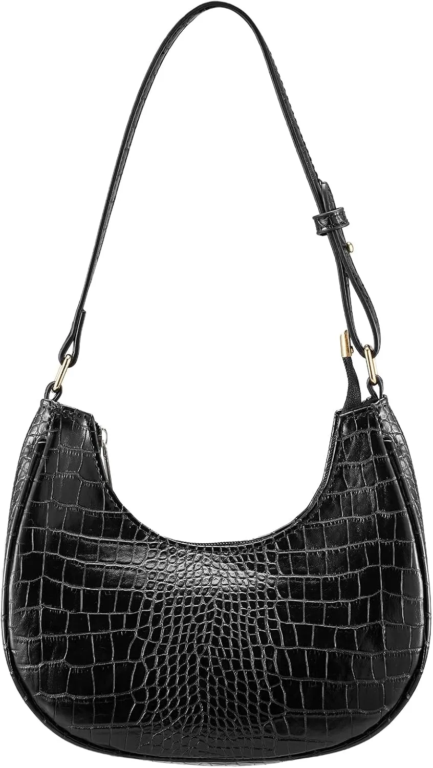 Shoulder Bags for Women,Classic Cute Hobo Tote Handbag Mini Clutch Purse with Zipper Closure