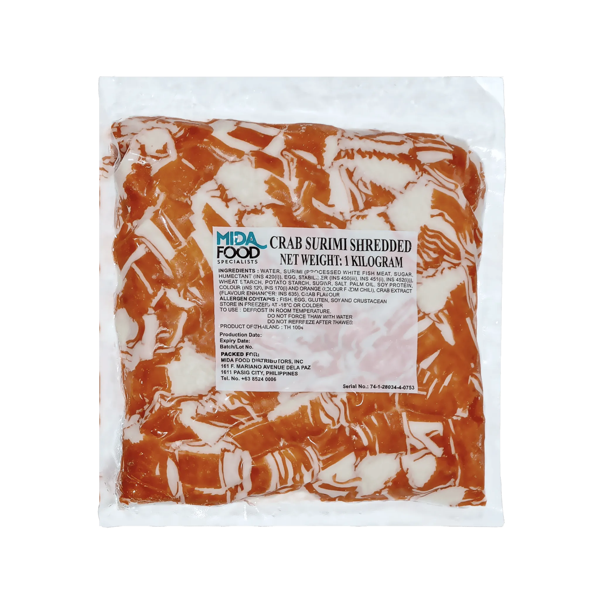 Shredded Crabstick Surimi
