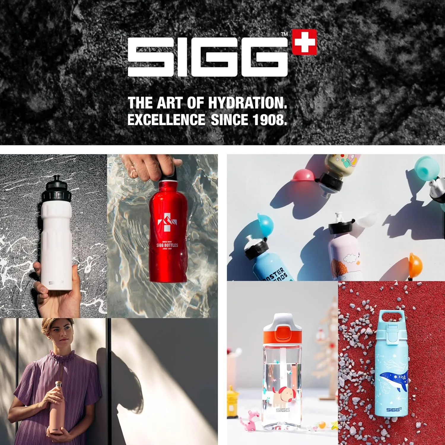 Sigg - Aluminium Water Bottle - Traveller Quidditch - Climate Neutral Certified - Suitable For Carbonated Beverages - Leakproof - Lightweight - BPA Free - Red - 1L