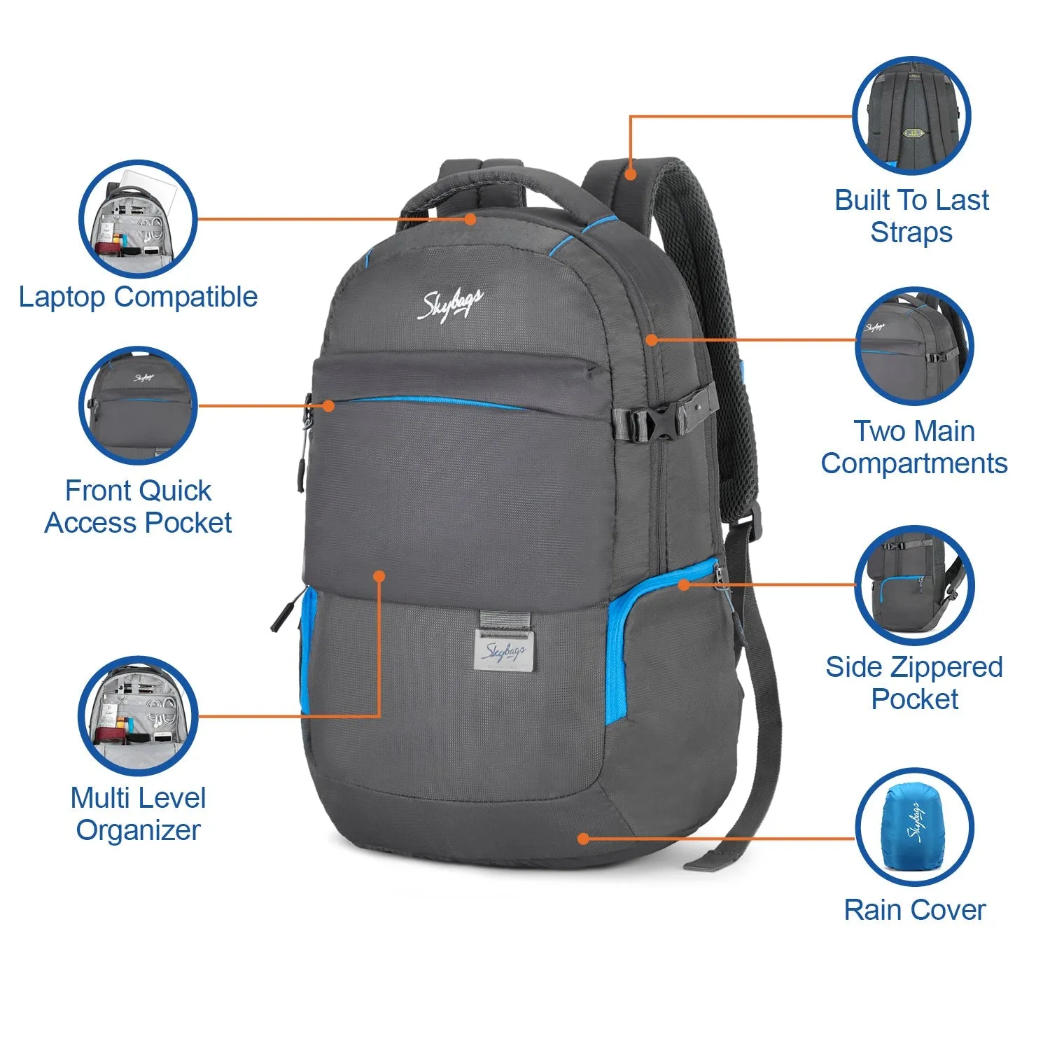 Skybags Network Pro  01 Laptop Bp (E)