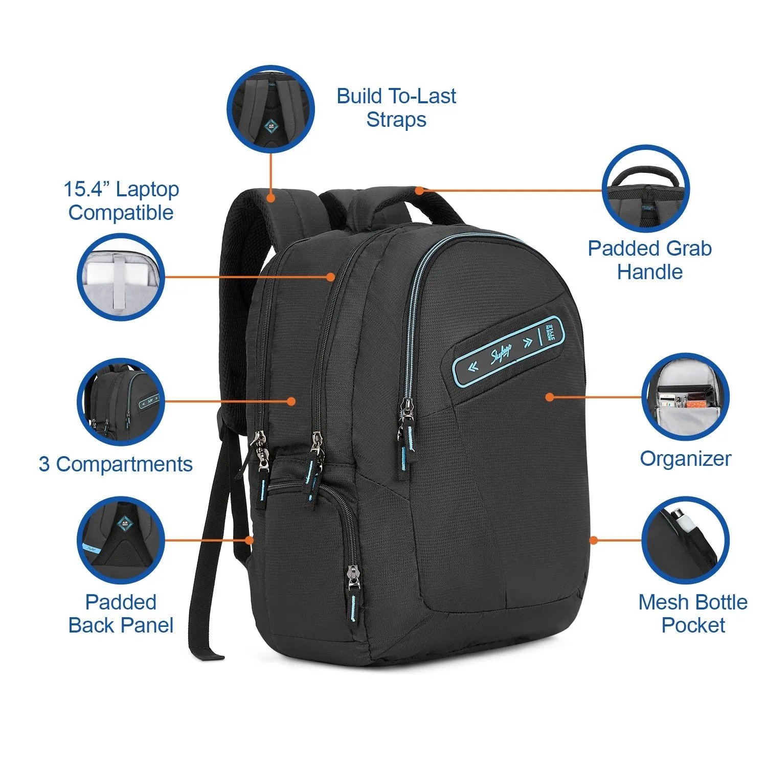 Skybags Network Black