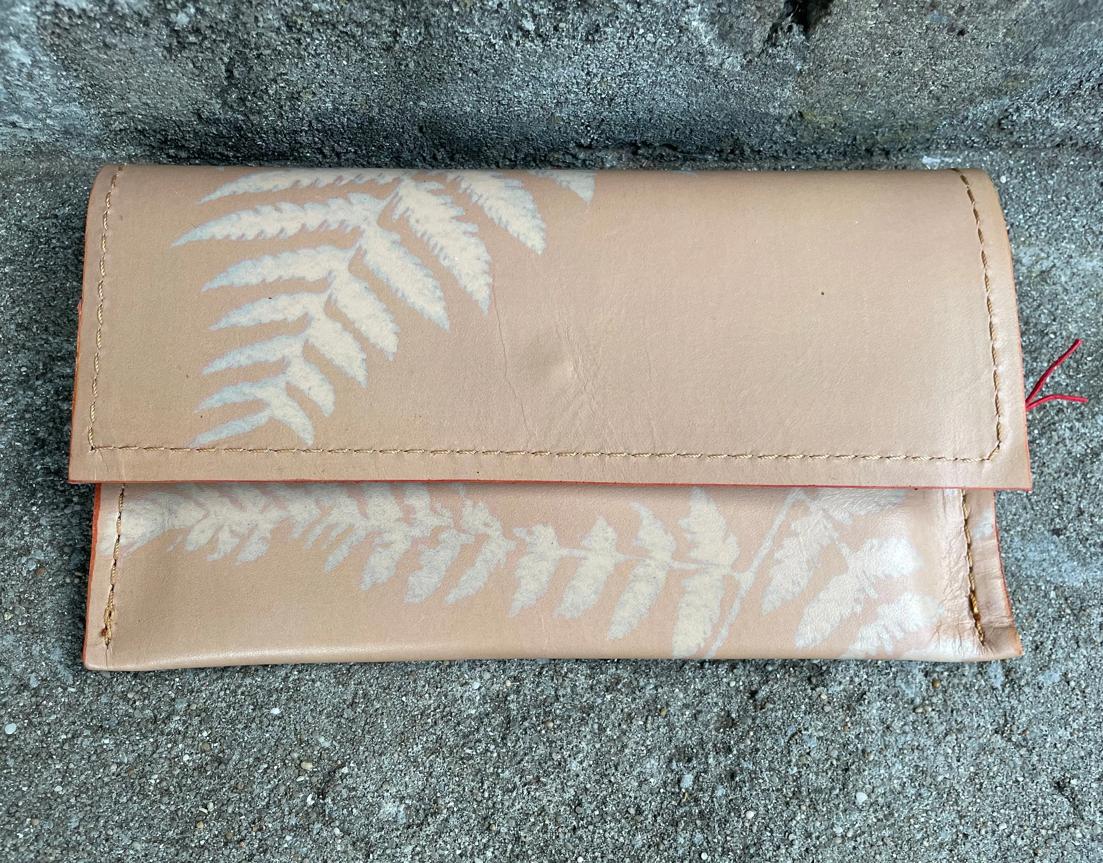 Slim Purse - Apricot Fern