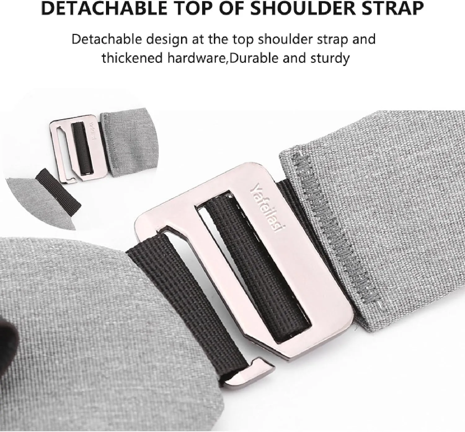 Sling Crossbody Bags Anti-Thief Slim Personal Chest Bags Waterproof Purse Handbag Backpack for Travel Camping,Blue,Right