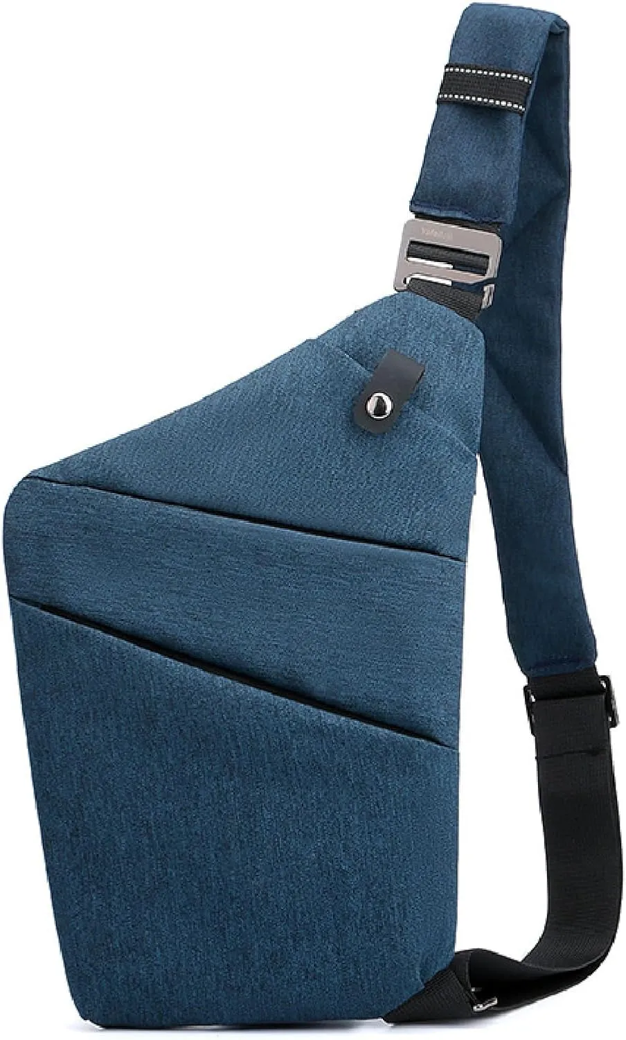 Sling Crossbody Bags Anti-Thief Slim Personal Chest Bags Waterproof Purse Handbag Backpack for Travel Camping,Blue,Right