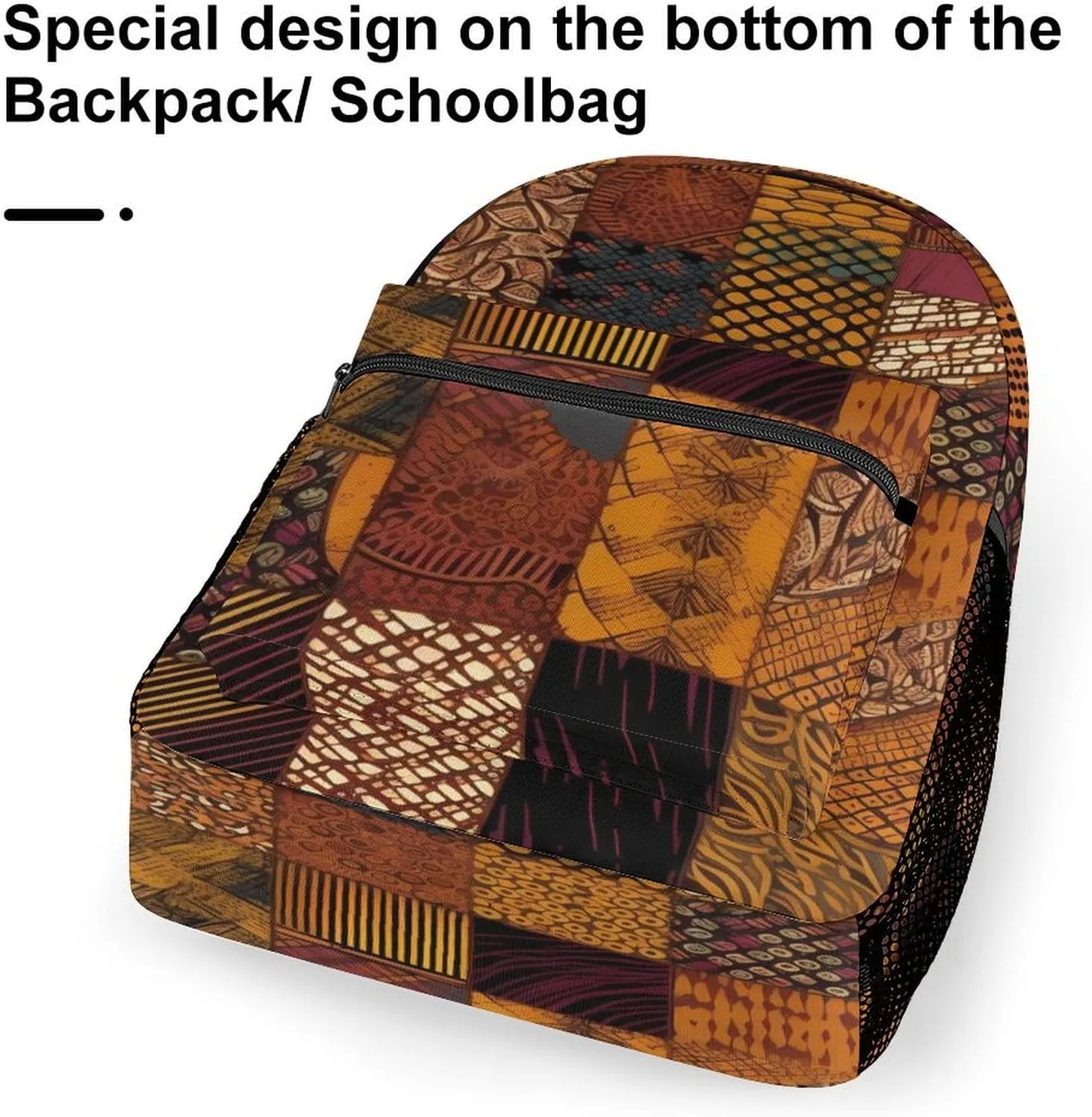 Small Backpacks Personalized African Style Patchwork Printing Travel Bag Lightweight Travel Backpack For Women Men