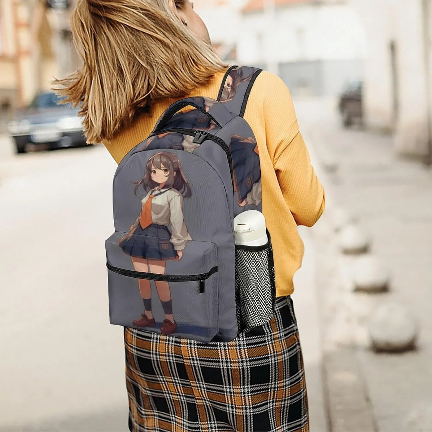 Small Backpacks Personalized Anime Printing Travel Bag Lightweight Travel Backpack For Women Men
