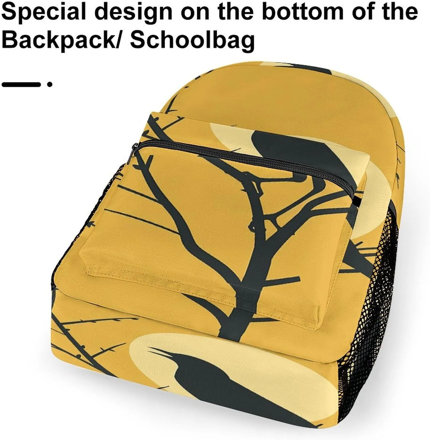 Small Backpacks Personalized Bird on Tree Printing Travel Bag Lightweight Travel Backpack For Women Men
