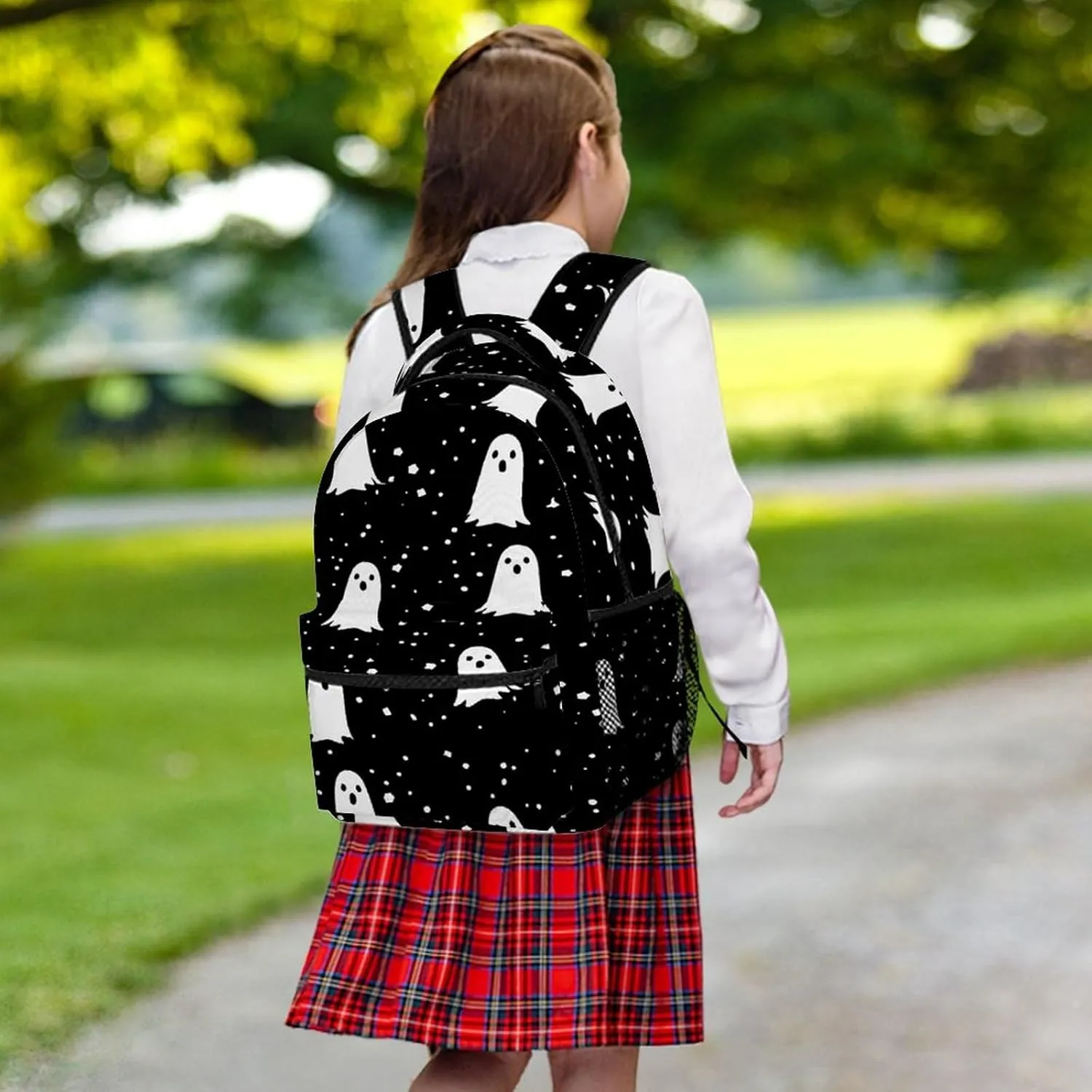 Small Backpacks Personalized Black-and-white Style Printing Travel Bag Lightweight Travel Backpack For Women Men