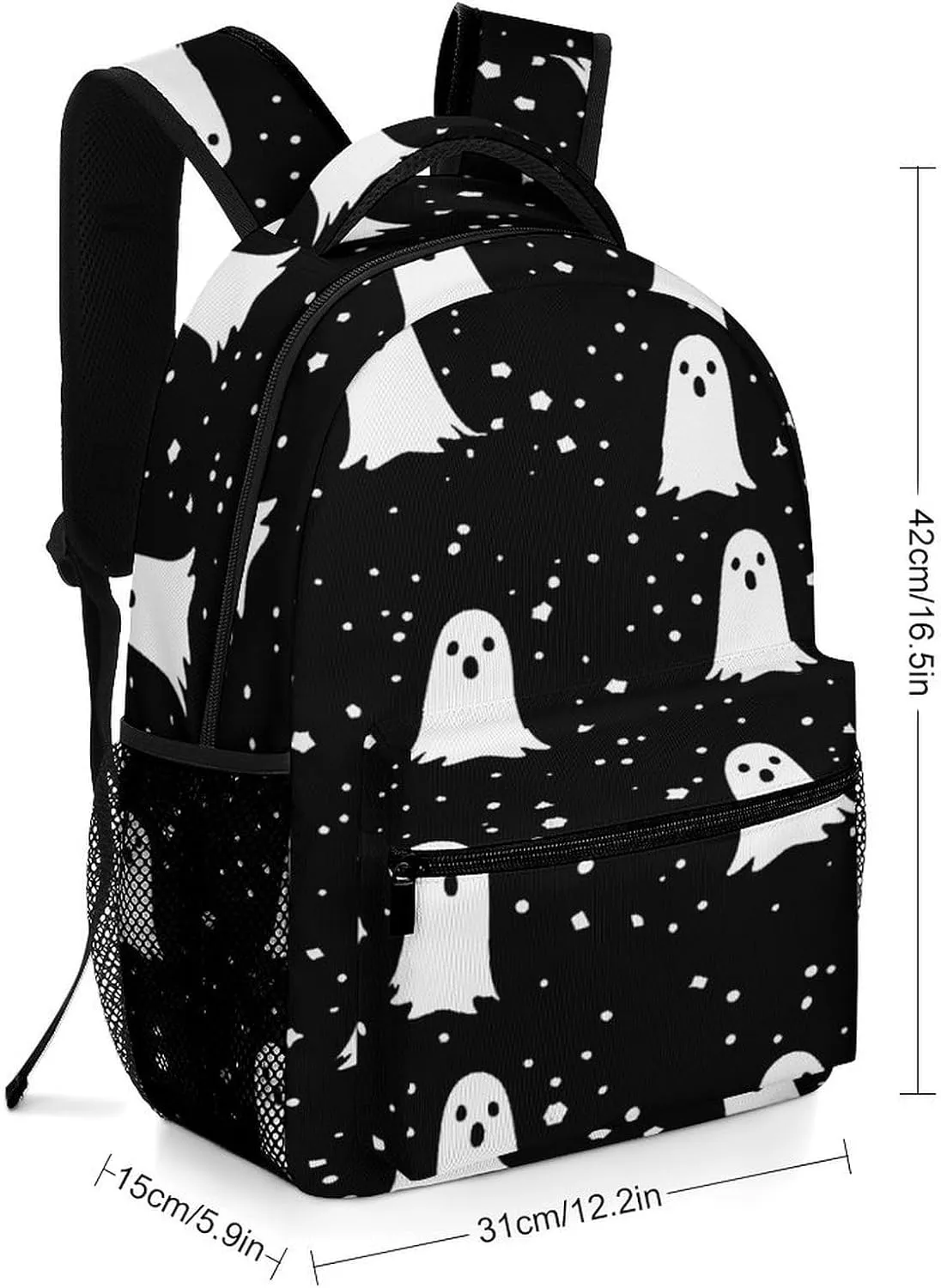 Small Backpacks Personalized Black-and-white Style Printing Travel Bag Lightweight Travel Backpack For Women Men
