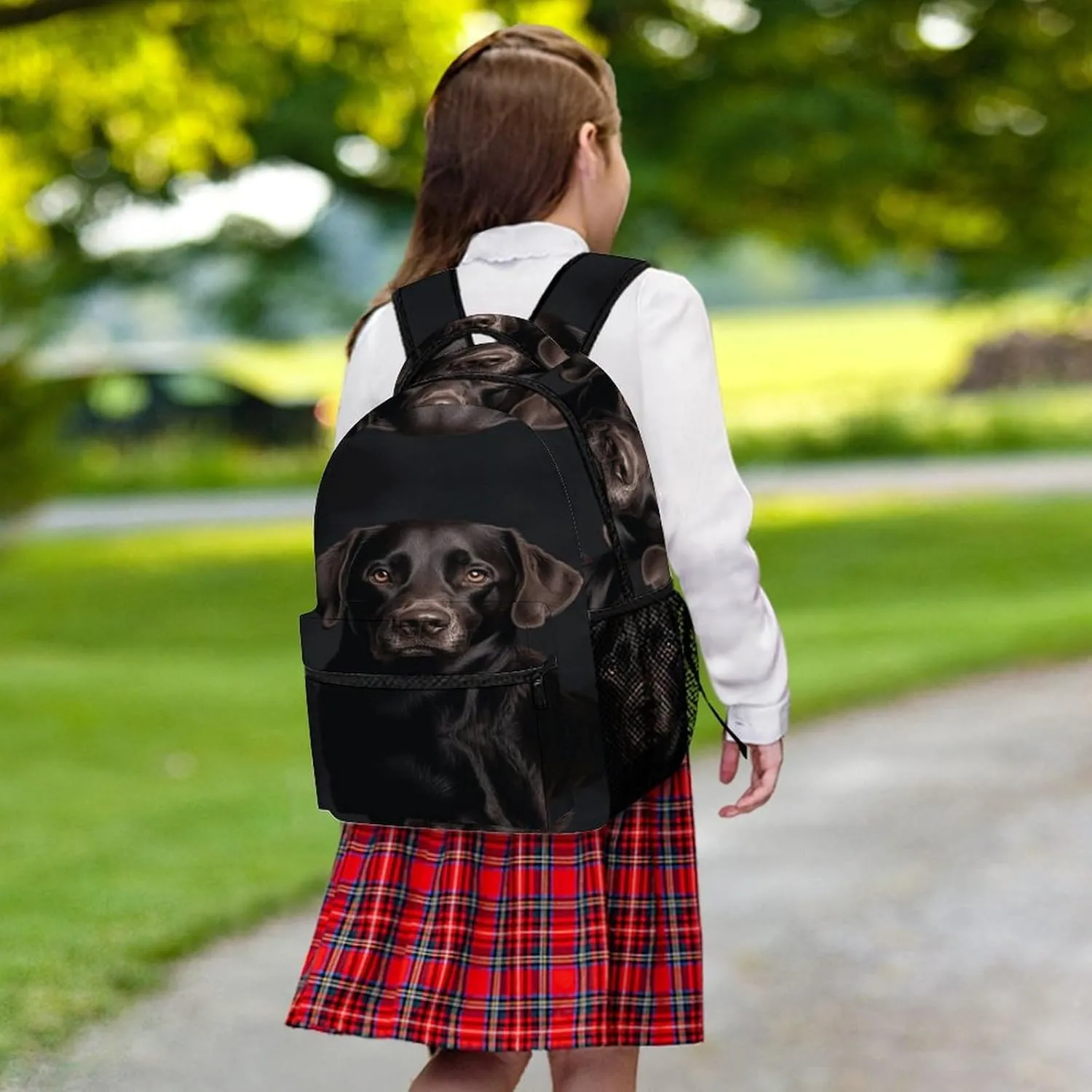 Small Backpacks Personalized Black Lab Dog Printing Travel Bag Lightweight Travel Backpack For Women Men