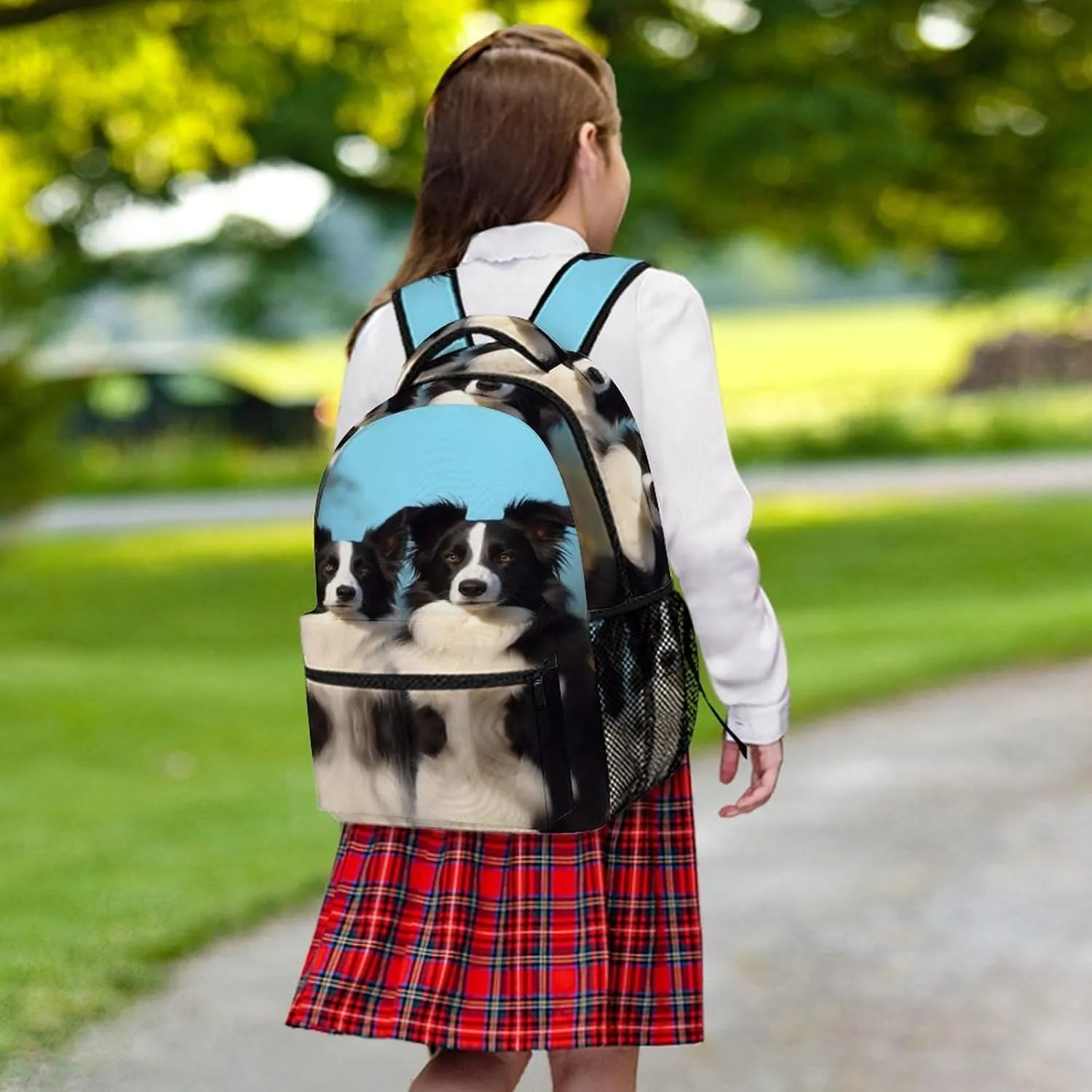 Small Backpacks Personalized Border Collie Printing Travel Bag Lightweight Travel Backpack For Women Men