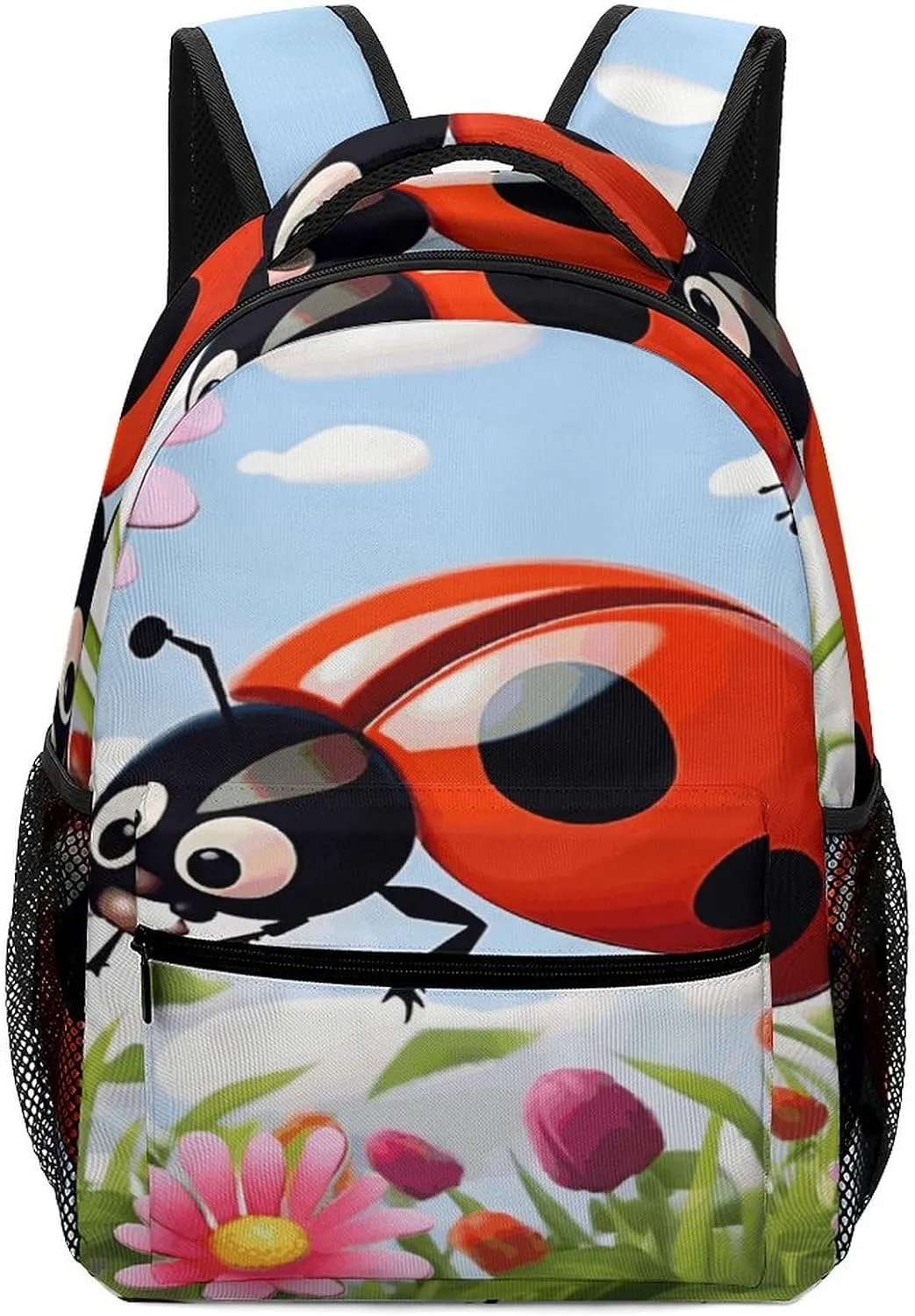 Small Backpacks Personalized Cartoon Flower Printing Travel Bag Lightweight Travel Backpack For Women Men