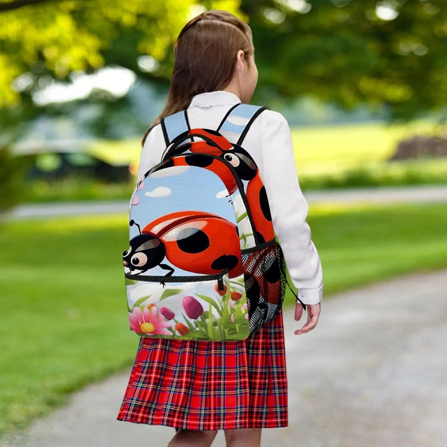 Small Backpacks Personalized Cartoon Flower Printing Travel Bag Lightweight Travel Backpack For Women Men
