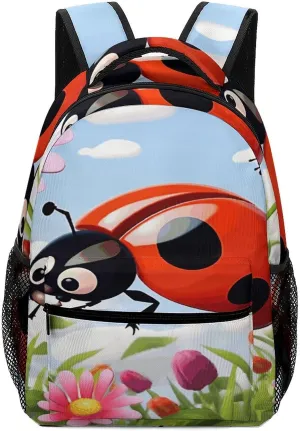 Small Backpacks Personalized Cartoon Flower Printing Travel Bag Lightweight Travel Backpack For Women Men