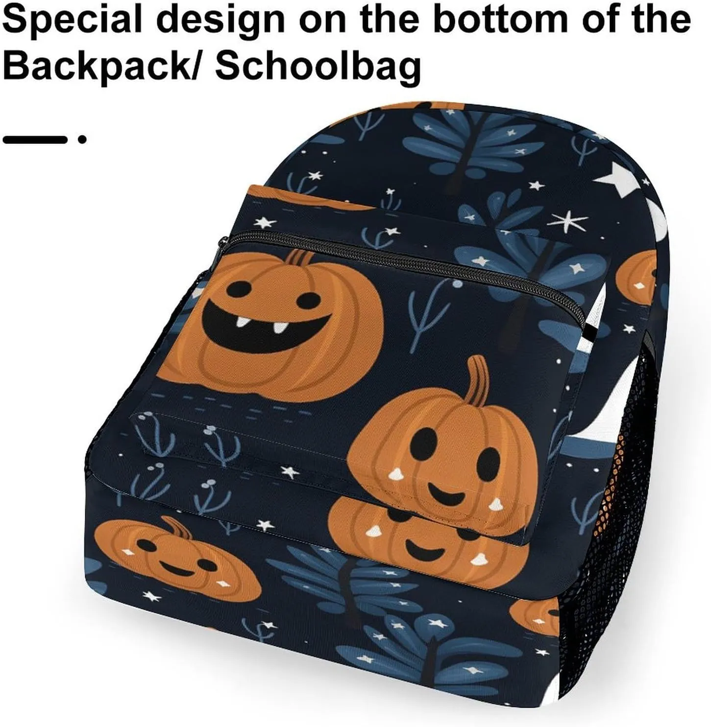 Small Backpacks Personalized Cartoon Pumpkin Printing Travel Bag Lightweight Travel Backpack For Women Men