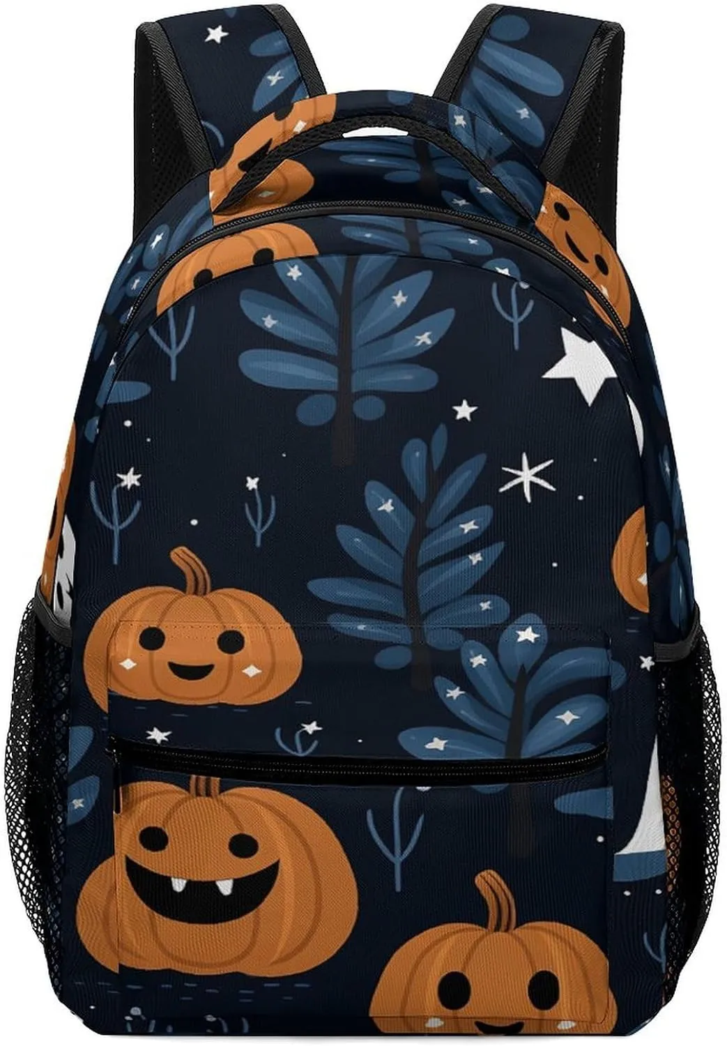 Small Backpacks Personalized Cartoon Pumpkin Printing Travel Bag Lightweight Travel Backpack For Women Men