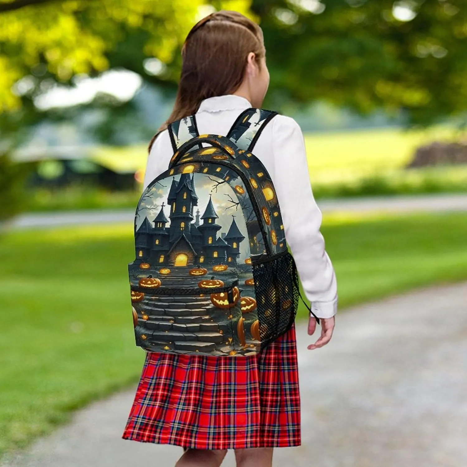 Small Backpacks Personalized City Terror Forest Printing Travel Bag Lightweight Travel Backpack For Women Men