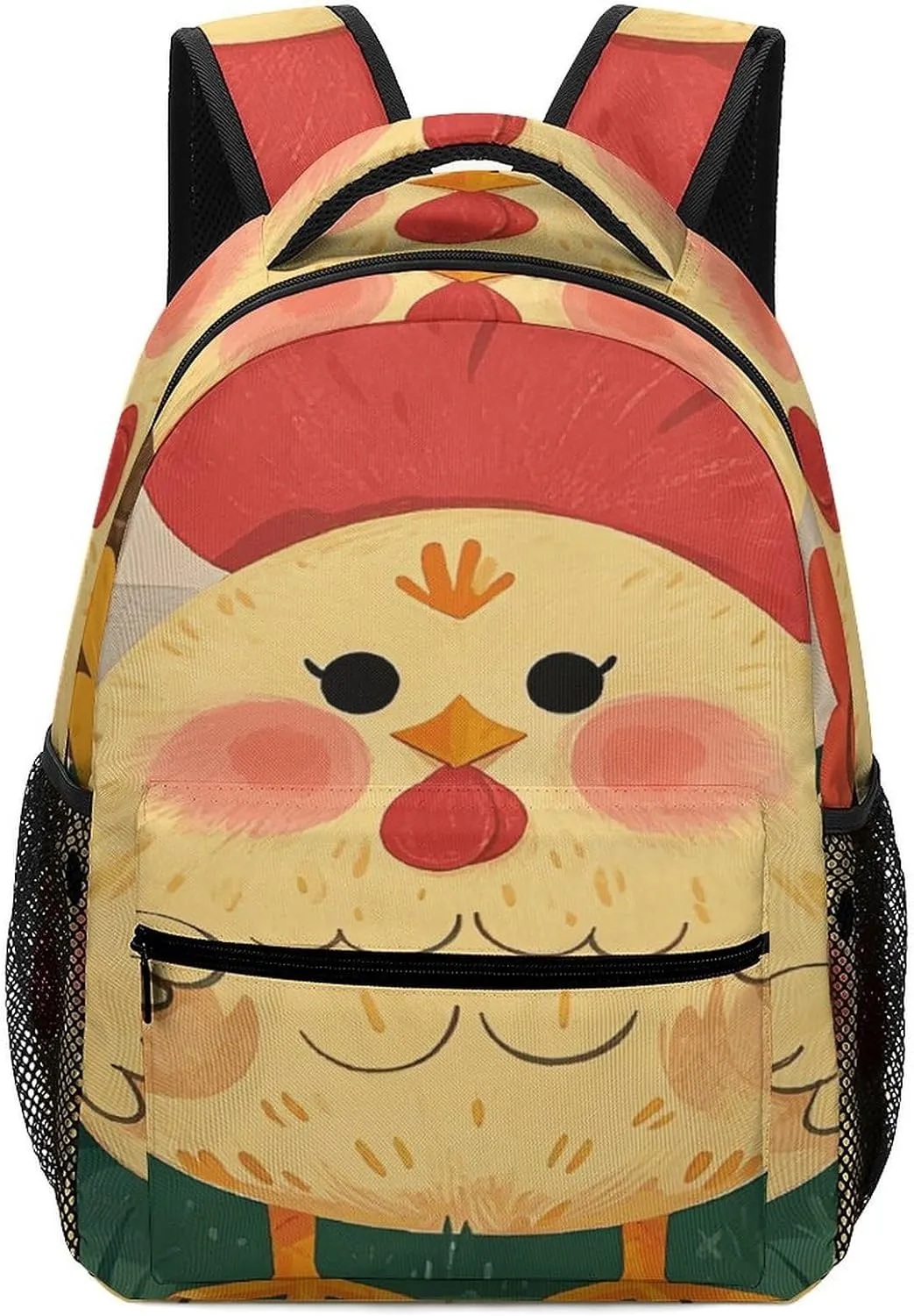 Small Backpacks Personalized Cute Rooster Chickens Printing Travel Bag Lightweight Travel Backpack For Women Men