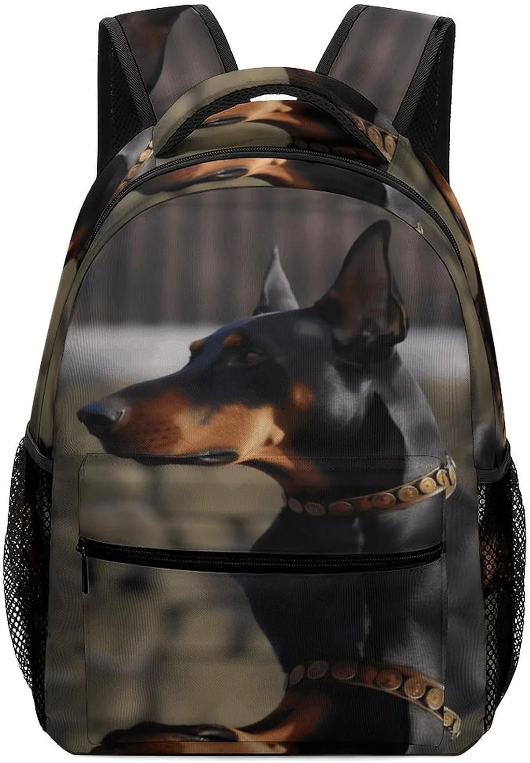 Small Backpacks Personalized Doberman Printing Travel Bag Lightweight Travel Backpack For Women Men