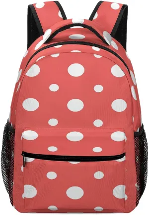 Small Backpacks Personalized Dots Seamless Pattern Printing Travel Bag Lightweight Travel Backpack For Women Men