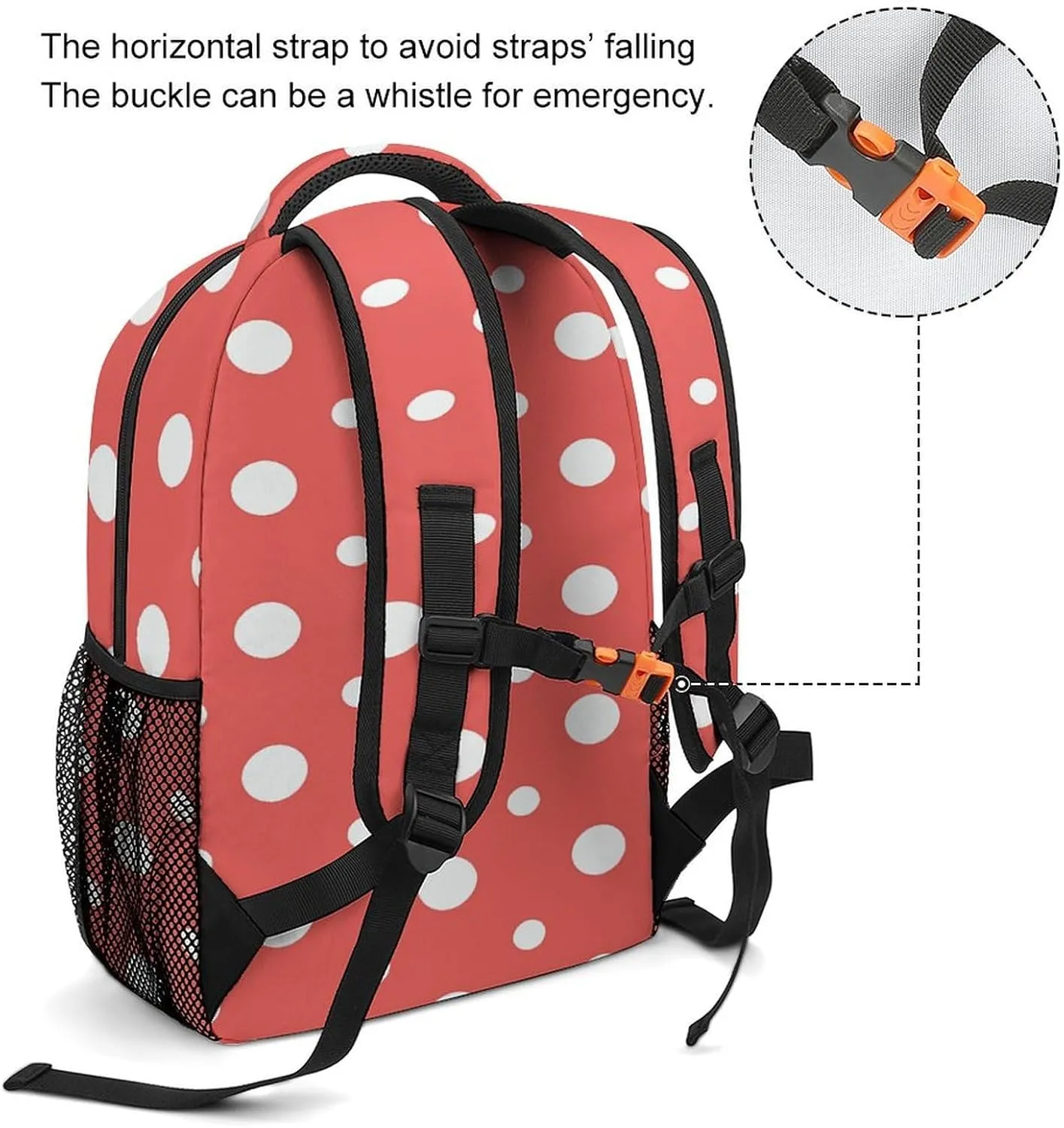 Small Backpacks Personalized Dots Seamless Pattern Printing Travel Bag Lightweight Travel Backpack For Women Men