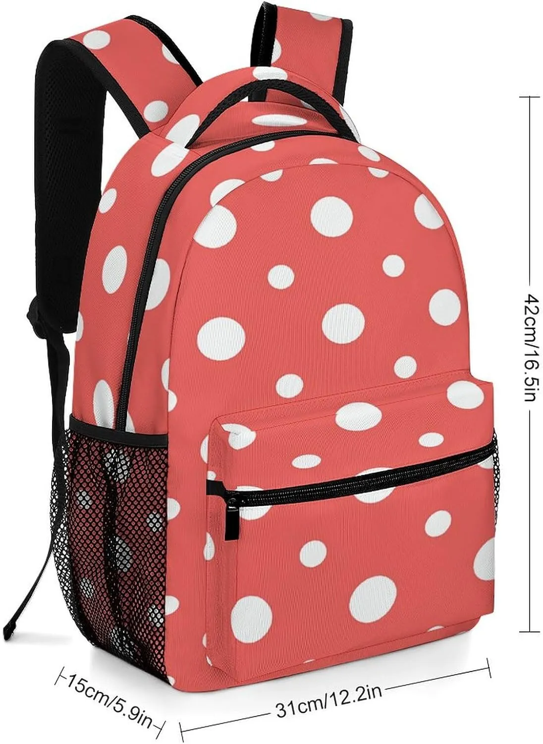 Small Backpacks Personalized Dots Seamless Pattern Printing Travel Bag Lightweight Travel Backpack For Women Men