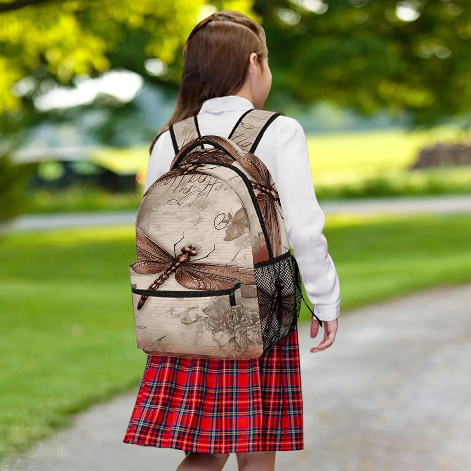 Small Backpacks Personalized Dragonfly Printing Travel Bag Lightweight Travel Backpack For Women Men