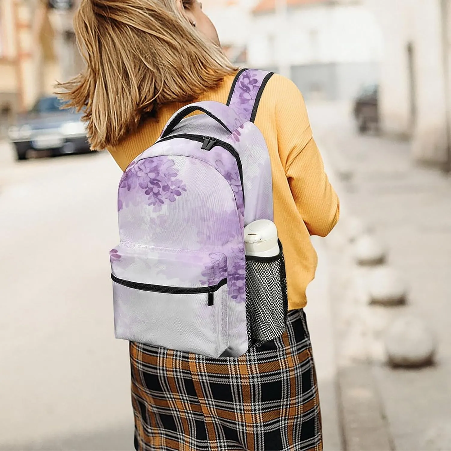 Small Backpacks Personalized Flowers in Blossom Printing Travel Bag Lightweight Travel Backpack For Women Men