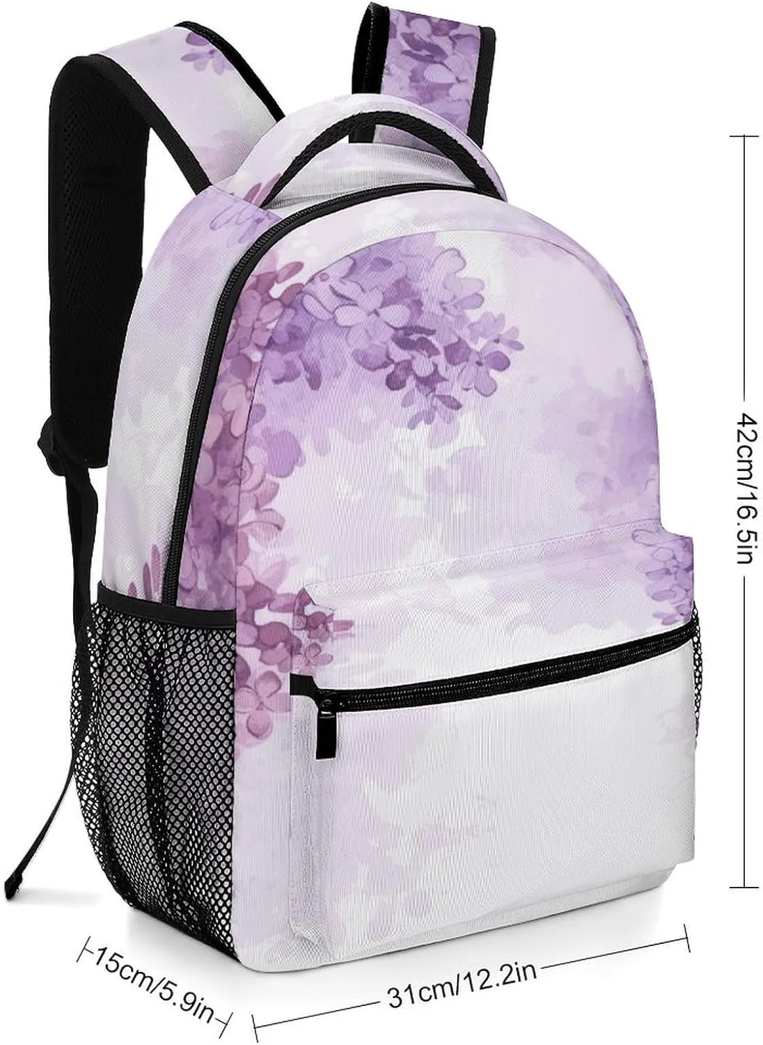 Small Backpacks Personalized Flowers in Blossom Printing Travel Bag Lightweight Travel Backpack For Women Men