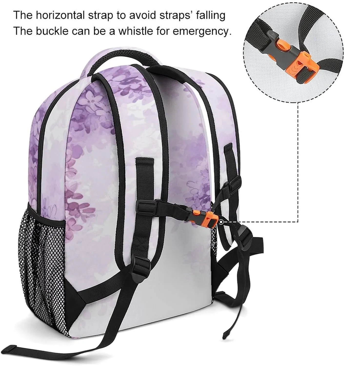 Small Backpacks Personalized Flowers in Blossom Printing Travel Bag Lightweight Travel Backpack For Women Men