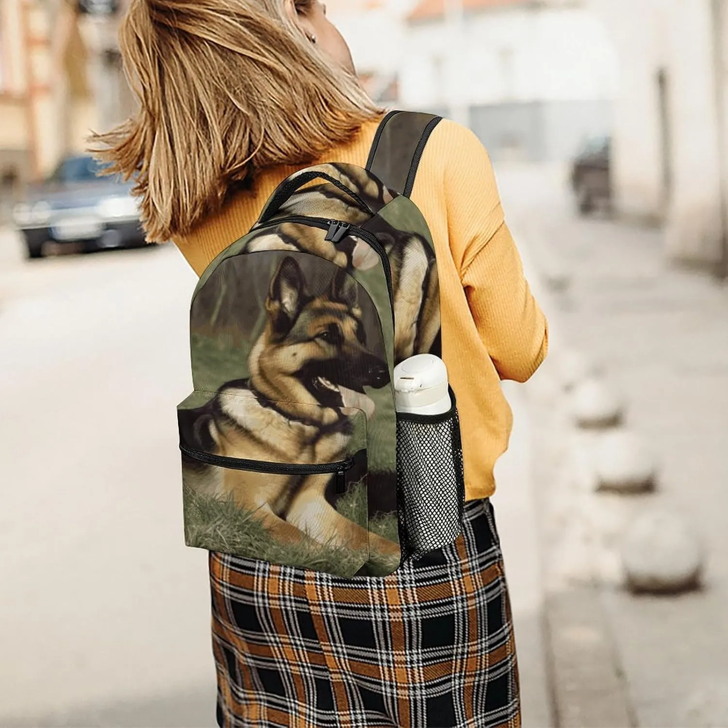 Small Backpacks Personalized German Shepherd Dog Printing Travel Bag Lightweight Travel Backpack For Women Men
