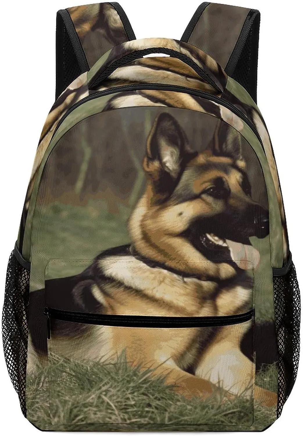 Small Backpacks Personalized German Shepherd Dog Printing Travel Bag Lightweight Travel Backpack For Women Men
