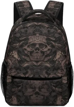 Small Backpacks Personalized Gothic Wallpaper Printing Travel Bag Lightweight Travel Backpack For Women Men