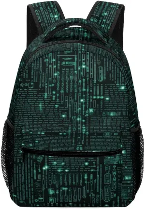 Small Backpacks Personalized Hacker Printing Travel Bag Lightweight Travel Backpack For Women Men
