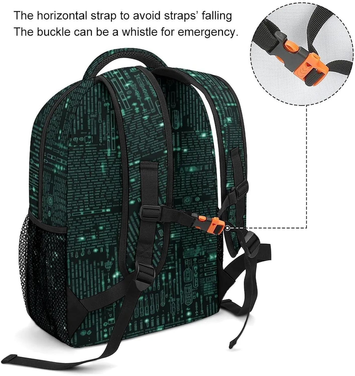 Small Backpacks Personalized Hacker Printing Travel Bag Lightweight Travel Backpack For Women Men