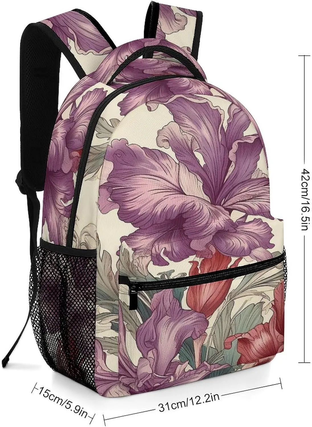 Small Backpacks Personalized Hand Painted Artwork Printing Travel Bag Lightweight Travel Backpack For Women Men