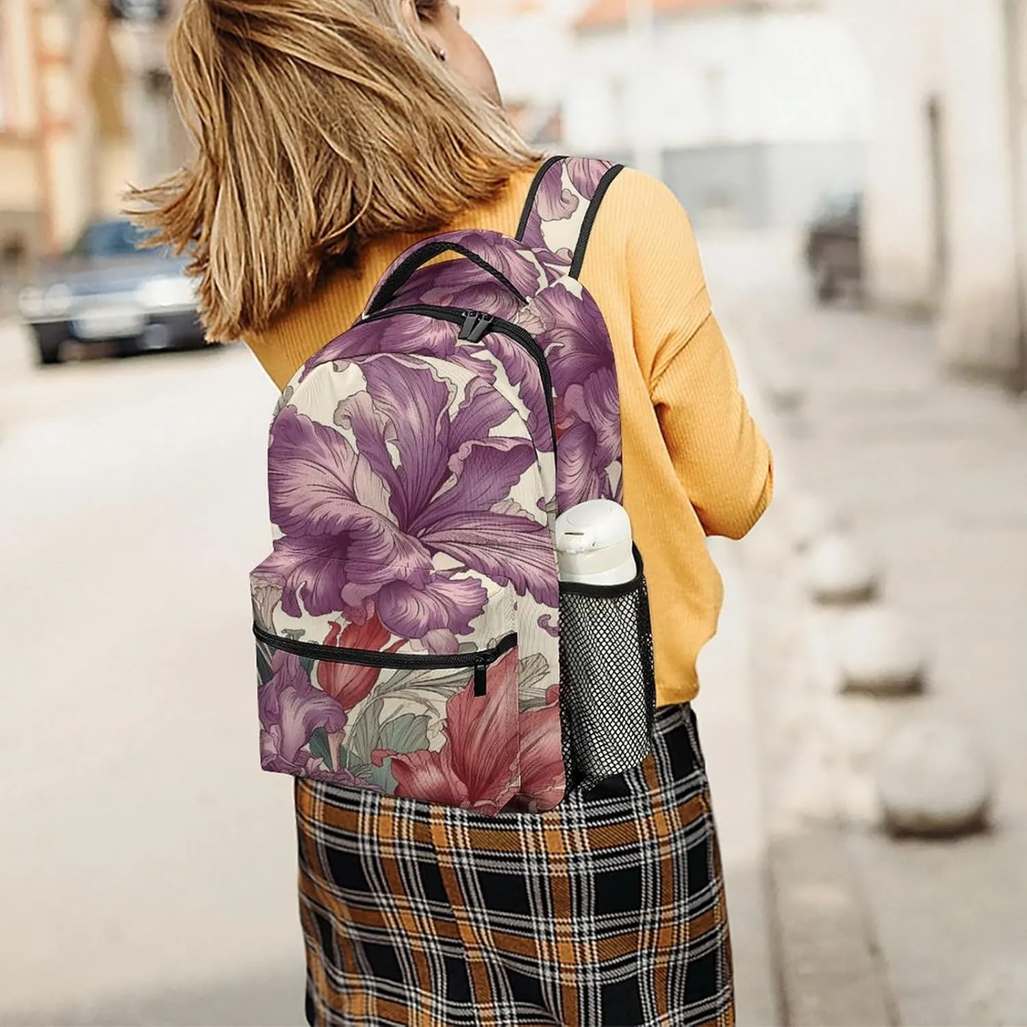 Small Backpacks Personalized Hand Painted Artwork Printing Travel Bag Lightweight Travel Backpack For Women Men