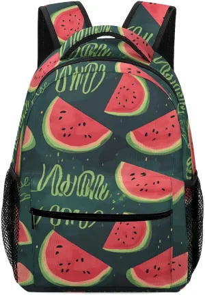 Small Backpacks Personalized in A Melon Printing Travel Bag Lightweight Travel Backpack For Women Men