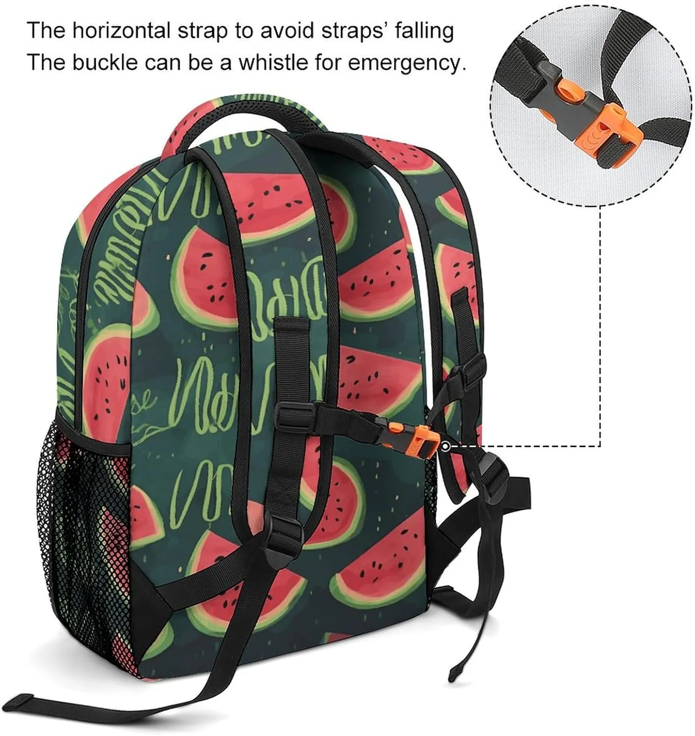 Small Backpacks Personalized in A Melon Printing Travel Bag Lightweight Travel Backpack For Women Men